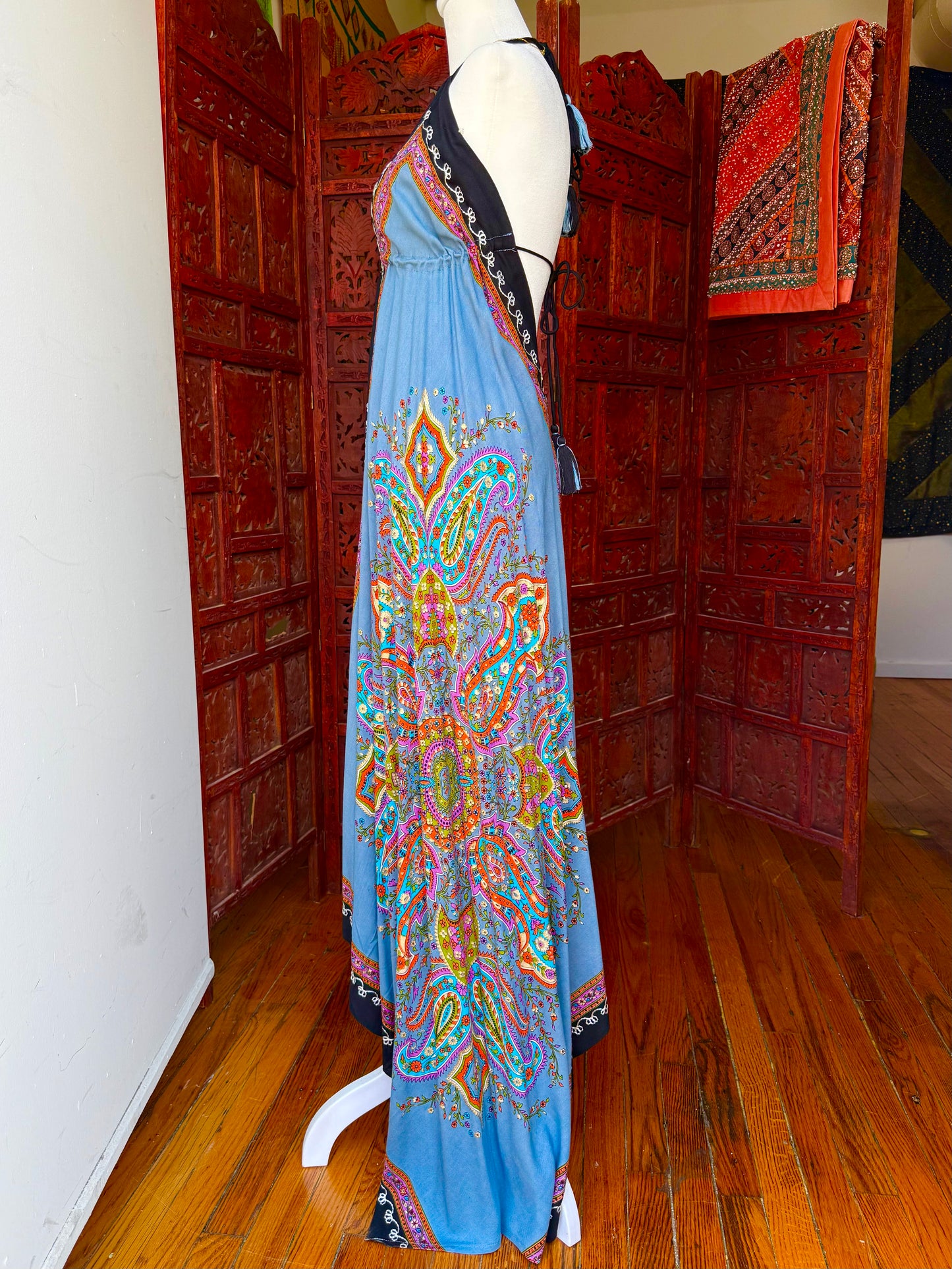 Bohemian Paisley Maxi Dress