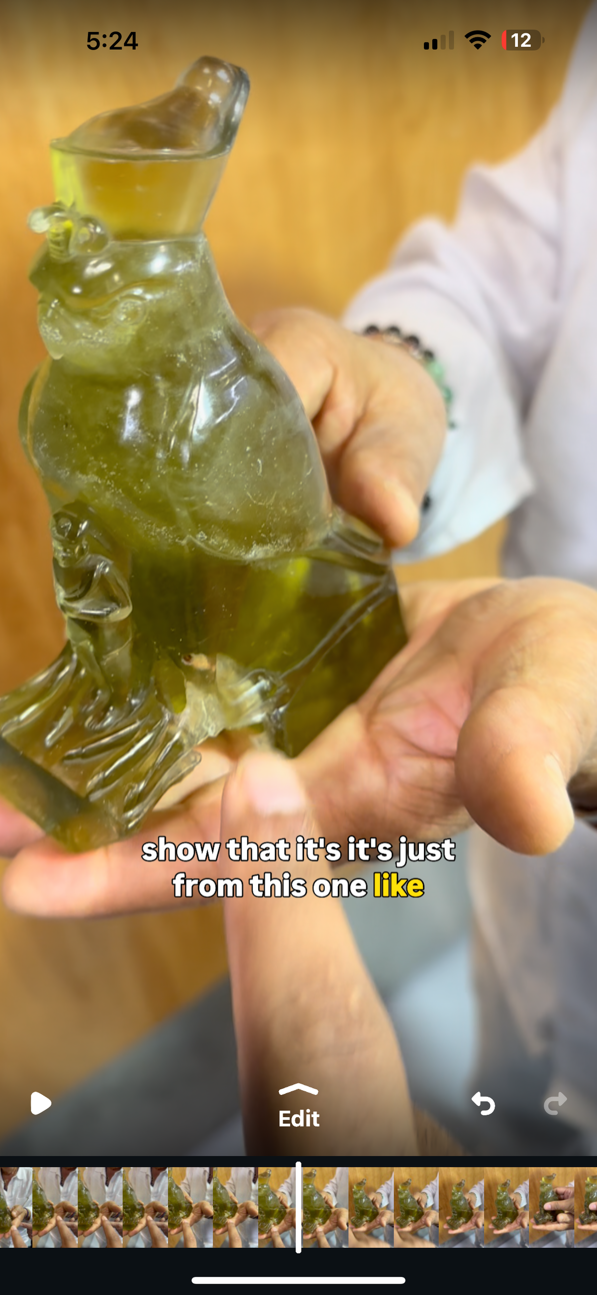 One-of-One Horus Carving in Natural Libyan Desert Glass — Collector Piece