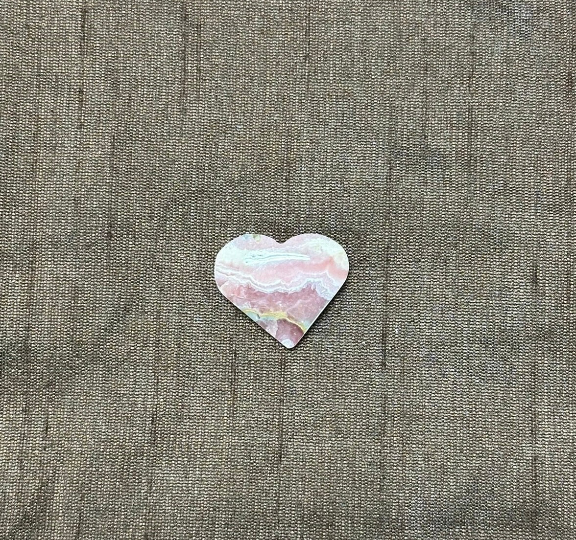 Rhodochrosite heart crystal for love and self-love
