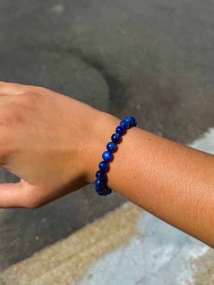 High Quality Blue Kyanite Beaded Bracelet - alternate view 2