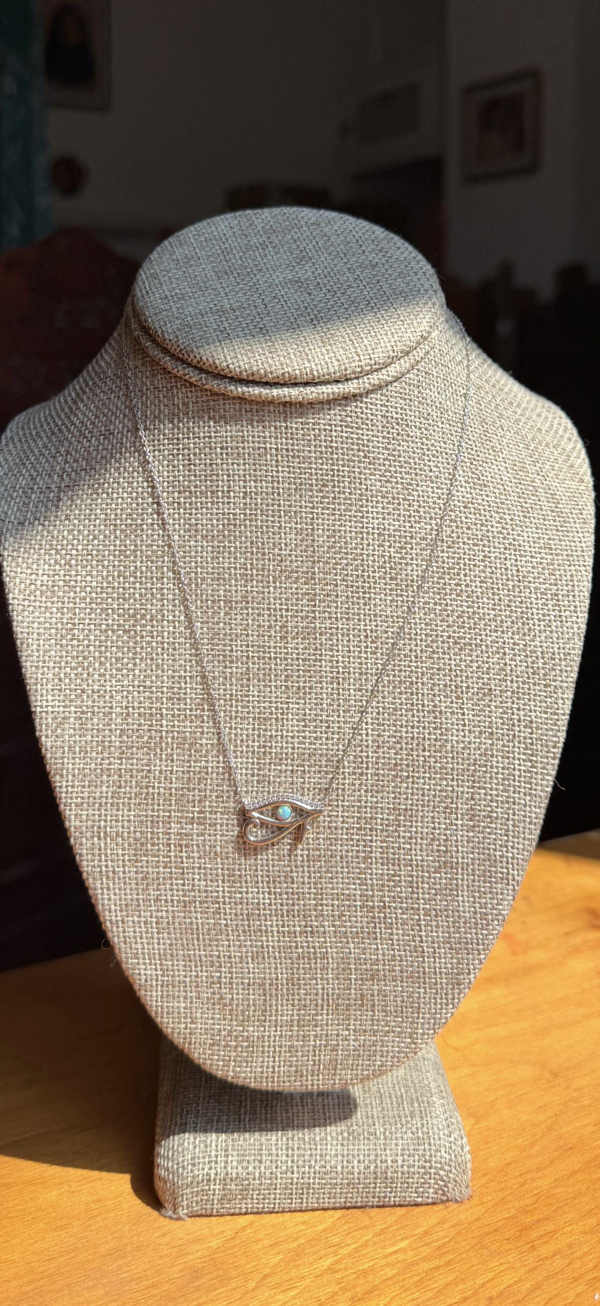 Turquoise Eye Diamond Necklace
