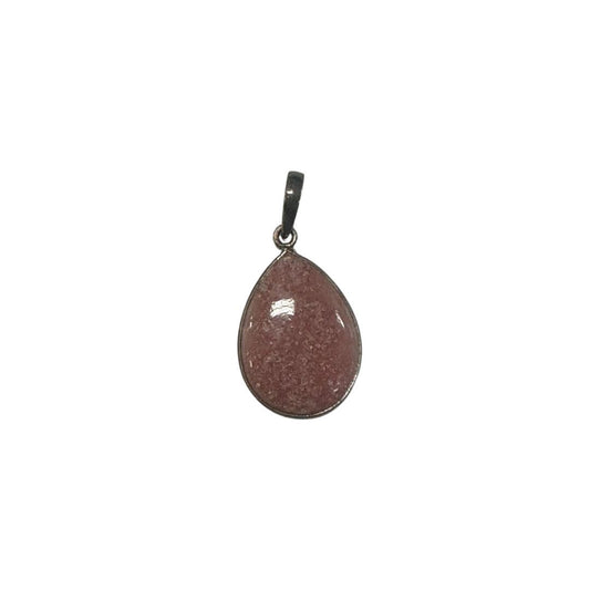 Rhodhocrosite Sterling Silver Pendant Necklace