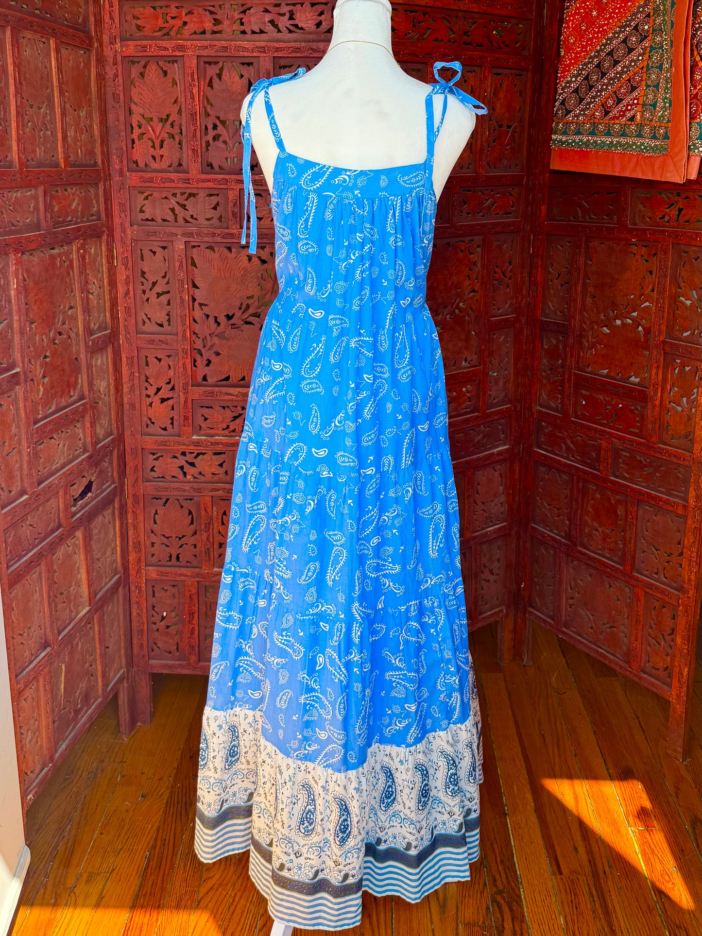 Coastal Paisley Maxi Dress
