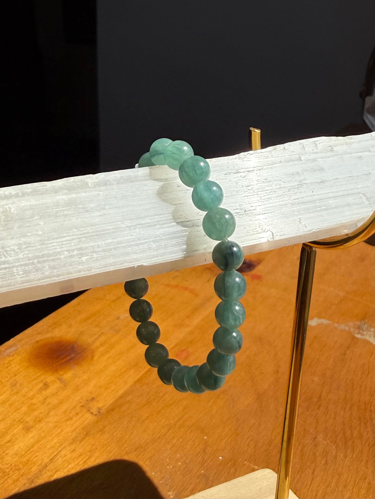 Green Kyanite Stretchy Bracelet