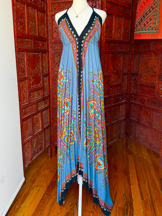 Bohemian Paisley Maxi Dress