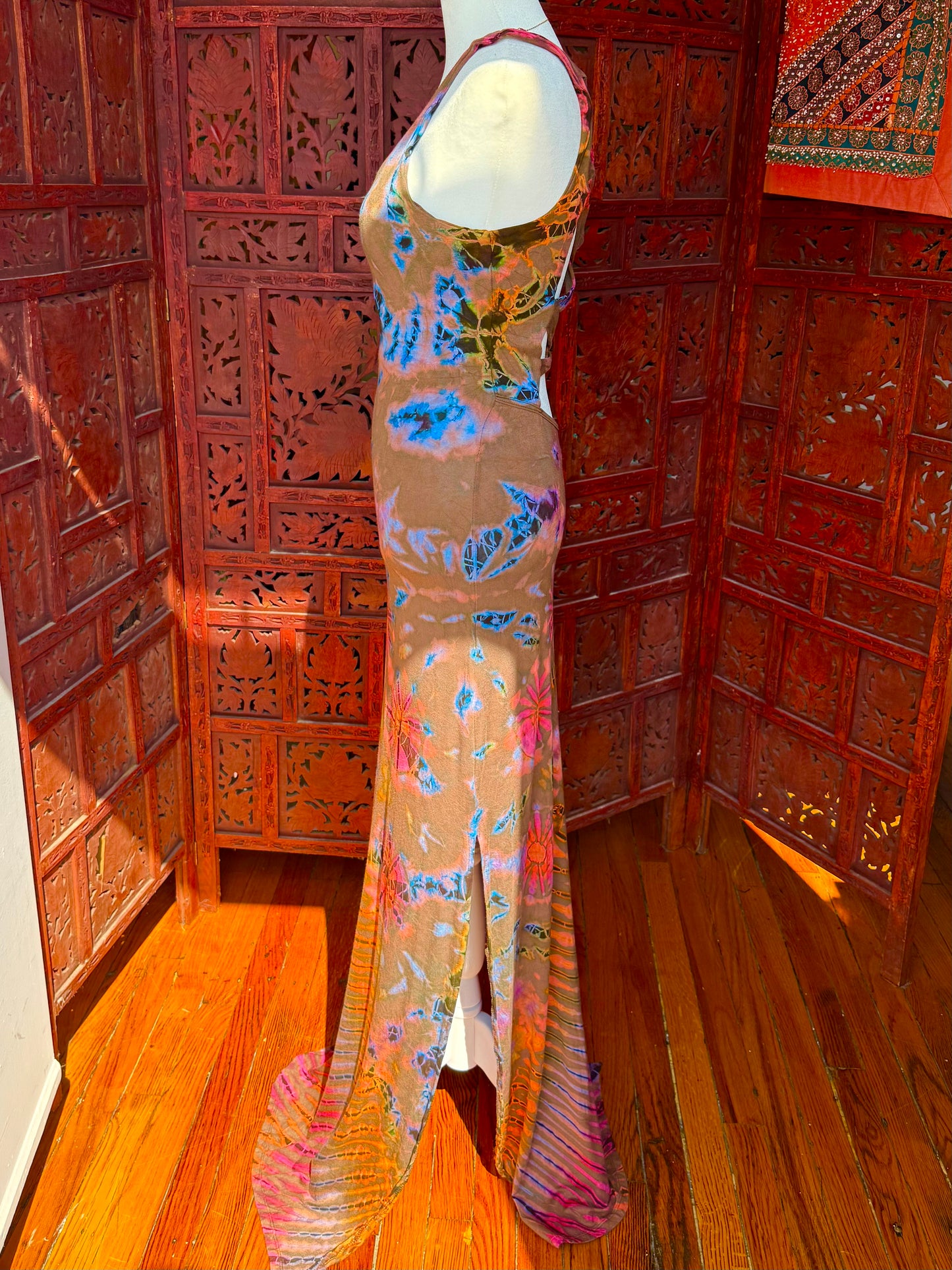 Boho Tie Dye Maxi Dress