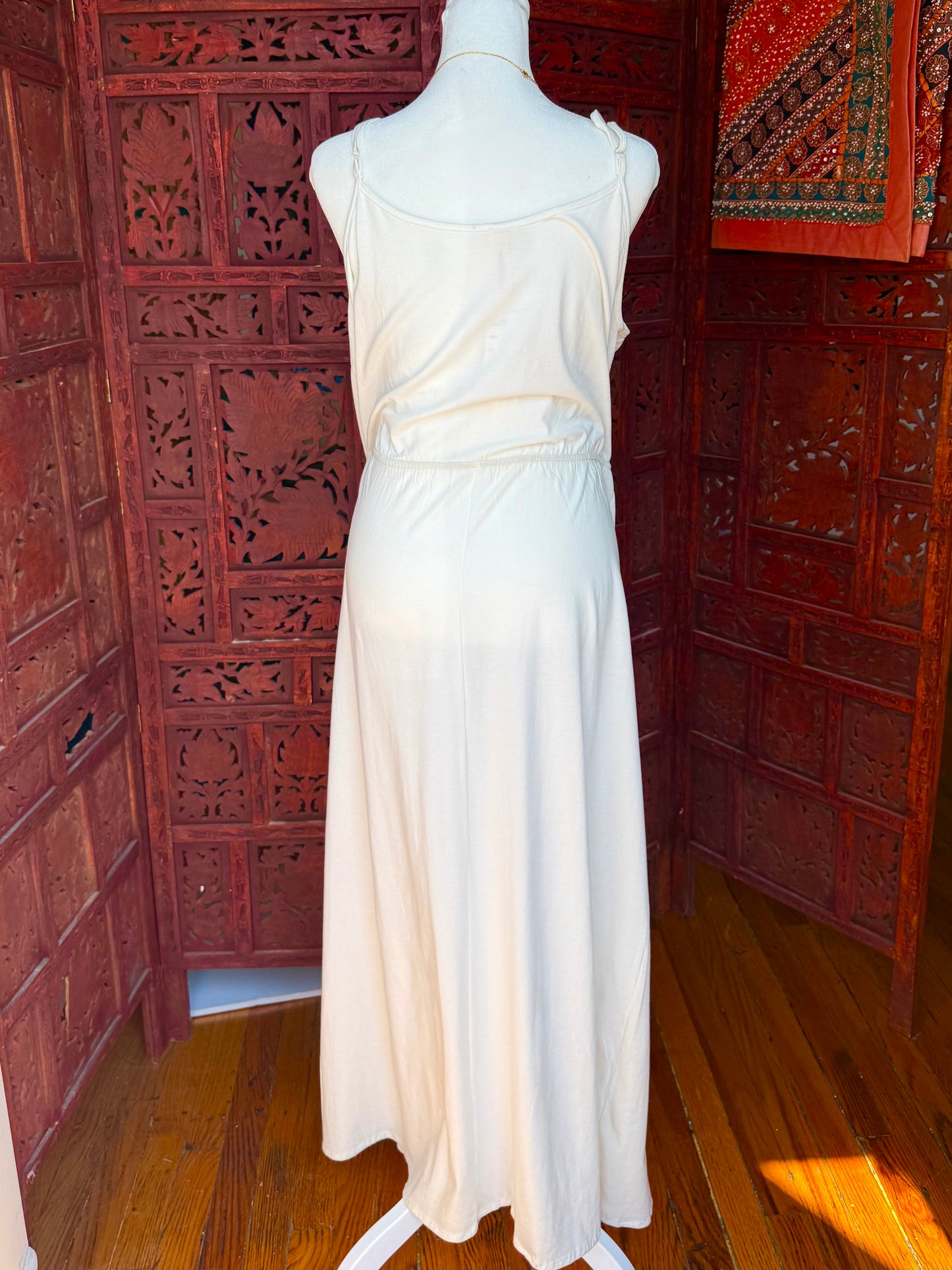 White Embroidered Maxi Dress