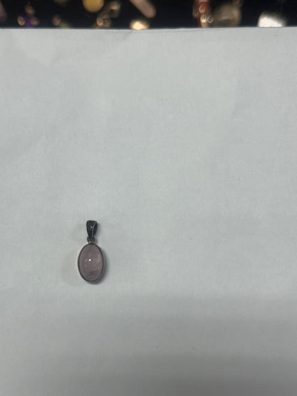 Morganite Sterling Silver Pendant Necklace Bali Design