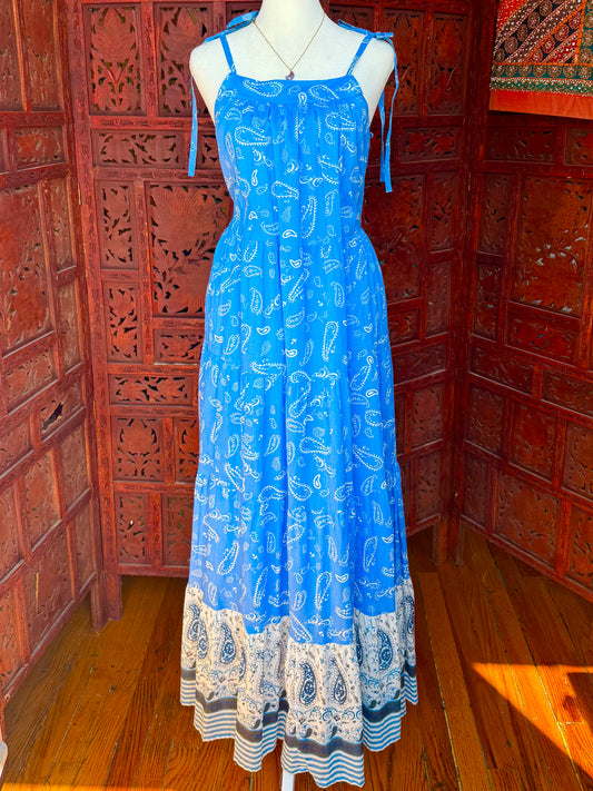 Coastal Paisley Maxi Dress
