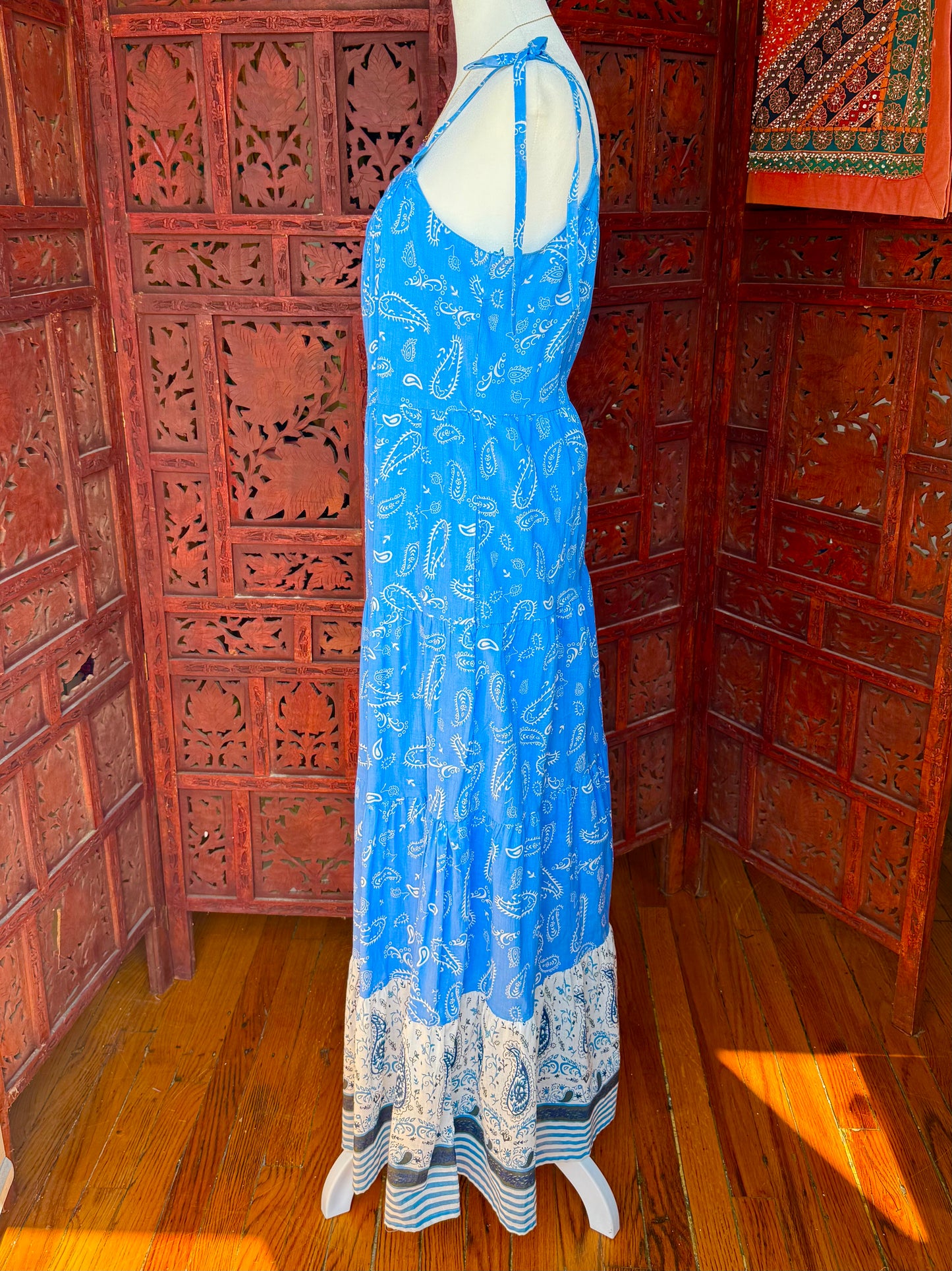 Coastal Paisley Maxi Dress
