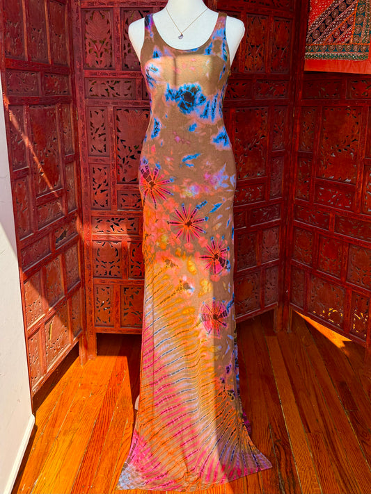 Boho Tie Dye Maxi Dress