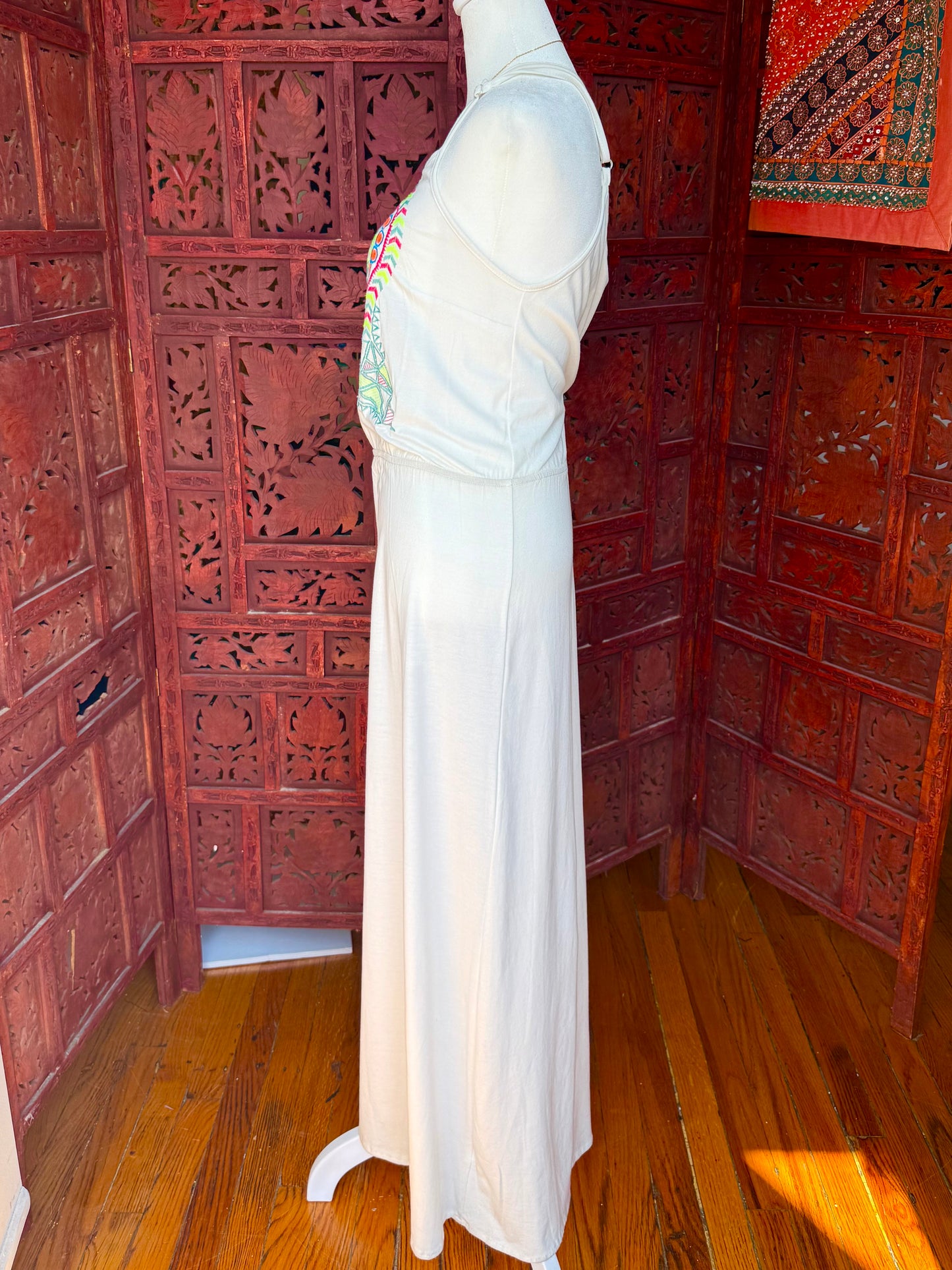 White Embroidered Maxi Dress