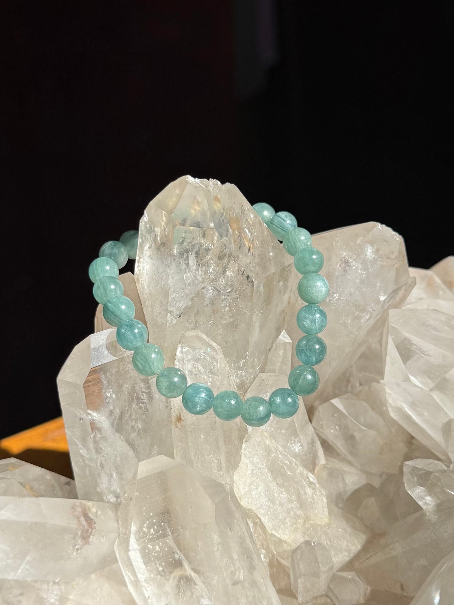 Green Kyanite Stretchy Bracelet
