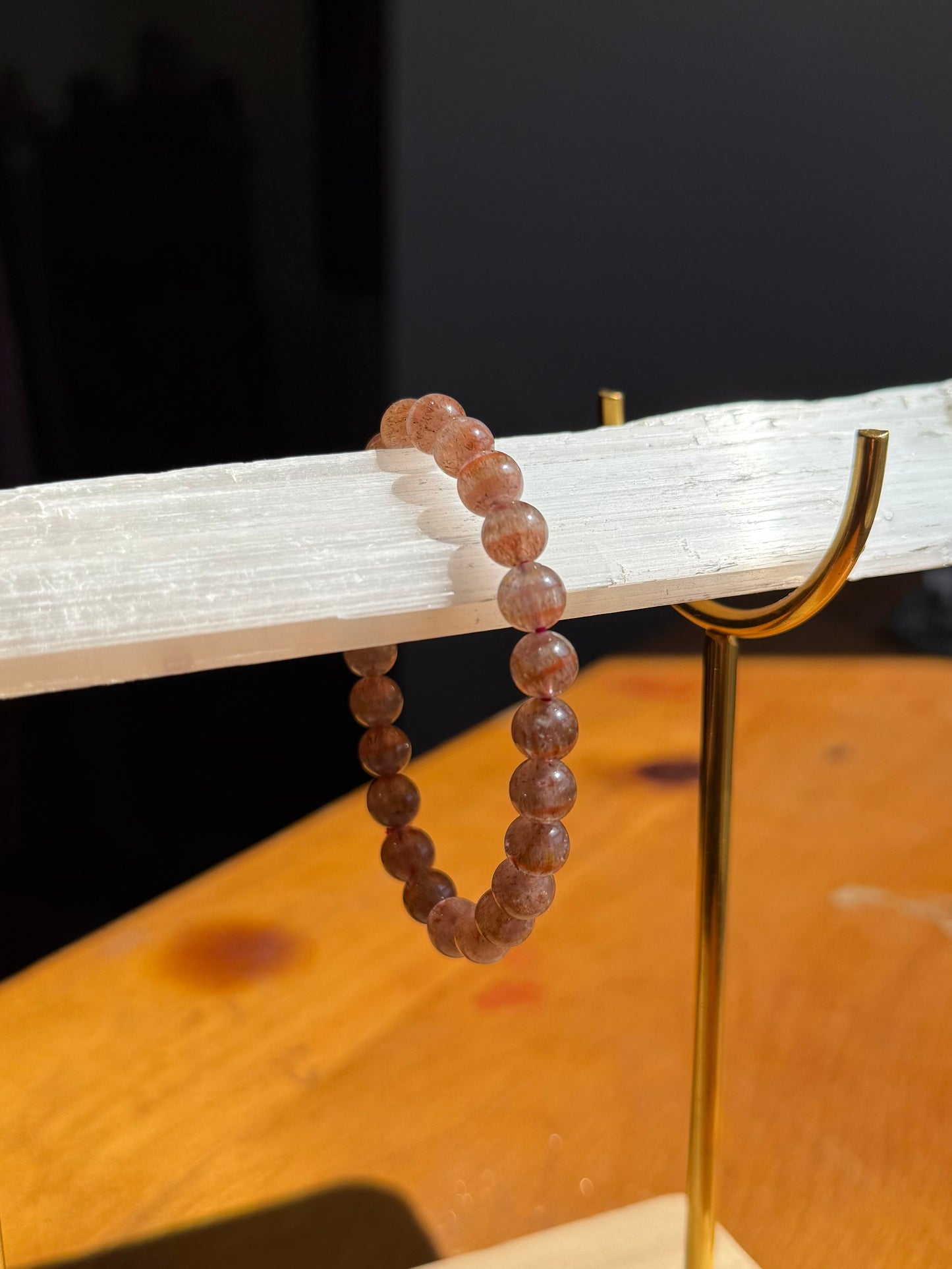 Sunstone beaded bracelet high quality