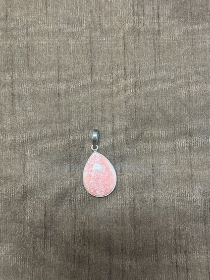 Rhodochrosite Sterling Silver Pendant Necklace - alternate view 3