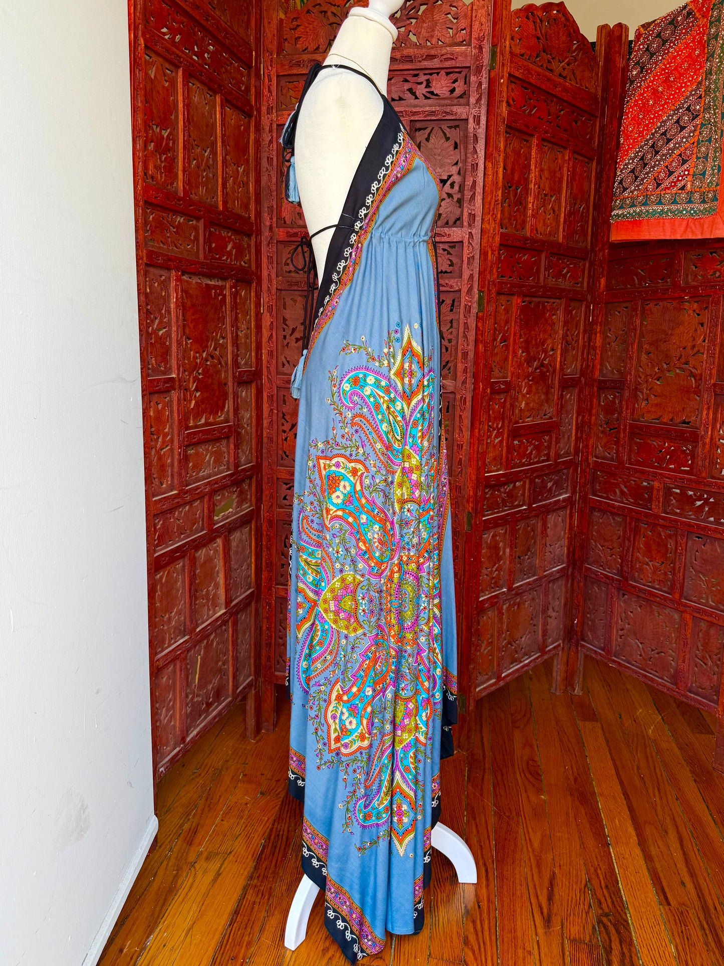 Bohemian Paisley Maxi Dress