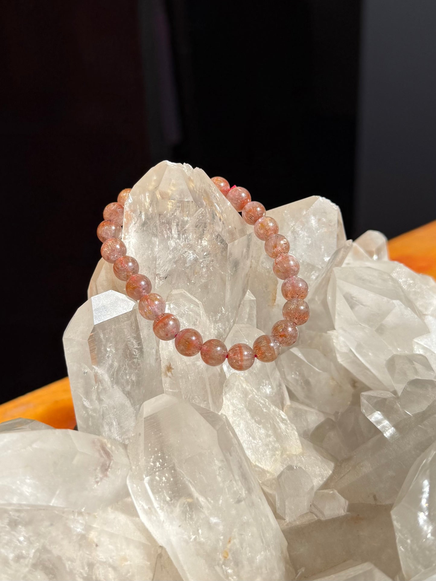 Sunstone beaded bracelet high quality