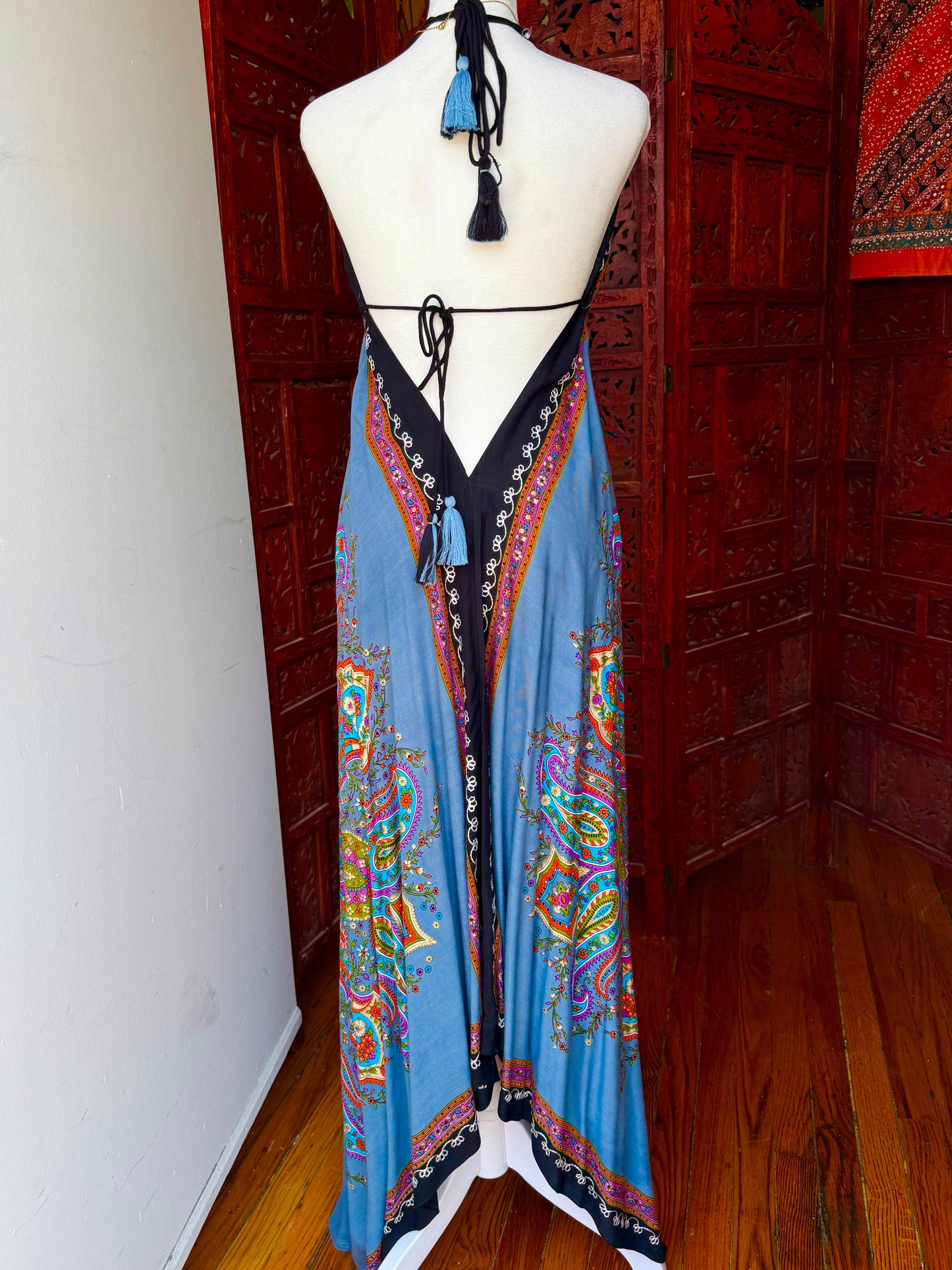 Bohemian Paisley Maxi Dress