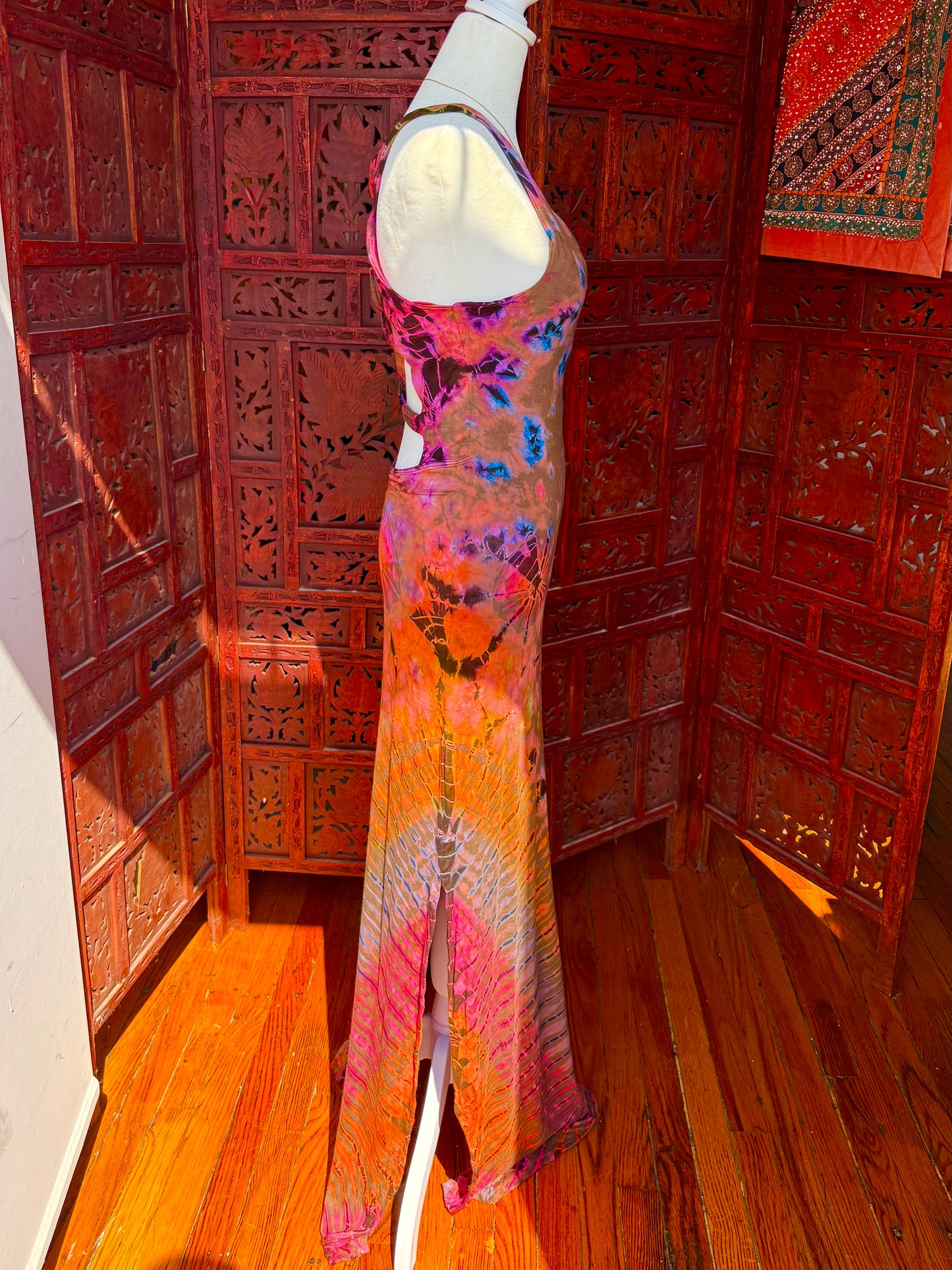 Boho Tie Dye Maxi Dress