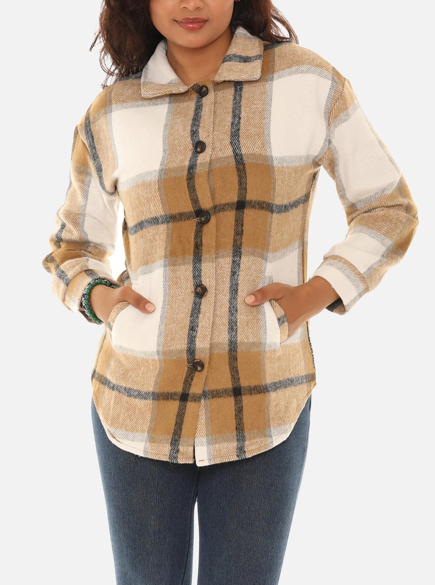 Classic Plaid Shacket for Women guruscreation