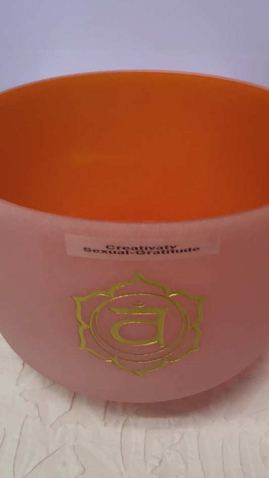 Sacral Chakra Crystal Sound Bowl